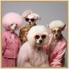 Kate & Laurel All Things Decor 30"x30" Sylvie Golden Lady Dogs Framed Canvas by The Creative Bunch Studio Bright Gold - 2 of 4