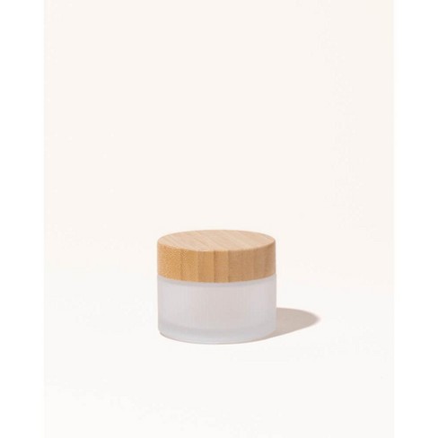 makesy 1.7oz / 50ml frosted glass & bamboo jar - image 1 of 3