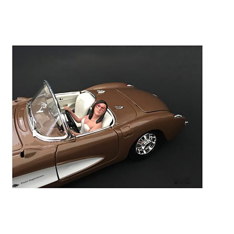 Female Driving Figurine for 1/18 Scale Models by American Diorama, 2 of 4