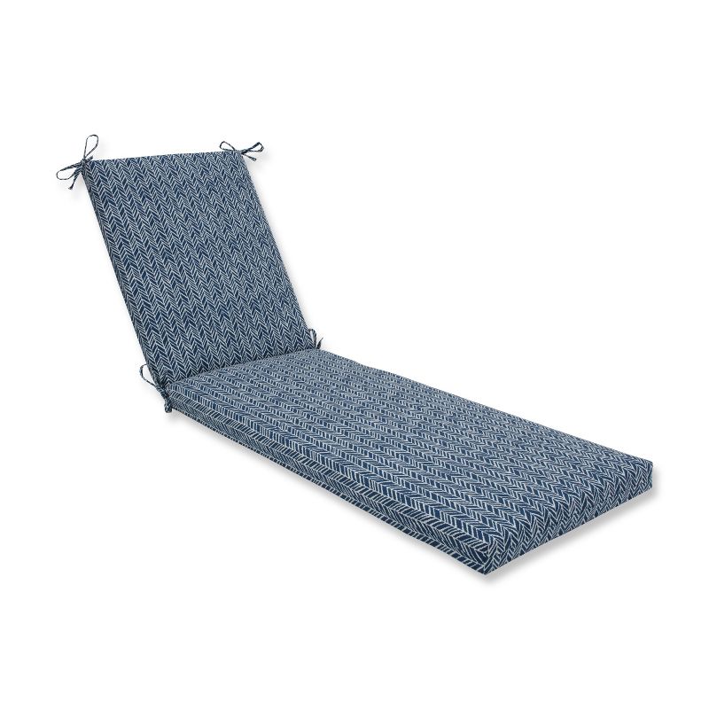 Herringbone Outdoor/Indoor Chaise Lounge Cushion - Pillow Perfect, 1 of 4