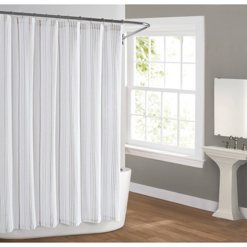 72x72 Warm Hearth Striped Shower Curtain - Cottage Classics : Target