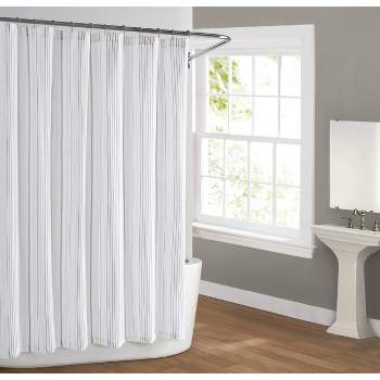 72"x72" Warm Hearth Striped Shower Curtain - Cottage Classics