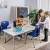 School Student Stack Chair - Luxurious and Comfortable Seat with Robust Riveted Frame - for Classrooms in Home Learning or Office - Packk of 4 Chairs - 2 of 4