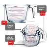 JoyTable Glass Measuring Cups Set, Liquid Measuring Cups, Glass Measuring Cup Set - 4 of 4