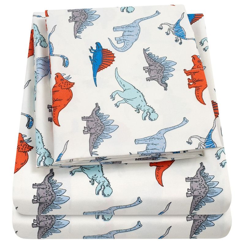 Dinosaurs Microfiber Kids' Sheet Set By Sweet Home Collection™, 2 of 7