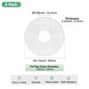 Unique Bargains Wall Split Flange Self-Adhesive Plumbing Cover Plates ABS Faucet Escutcheons 2 Pcs - 3 of 4
