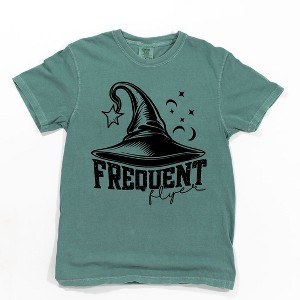 Simply Sage Market Women's Frequent Flyer Hat Short Sleeve Garment Dyed Tee - 1 of 4