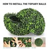 2 Pcs 12" Artificial Plant Topiary Ball - 3 of 4