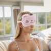 Unique Bargains Soft Smiling Cat Eyes Sleep Mask Pink 1 Pc - 2 of 4