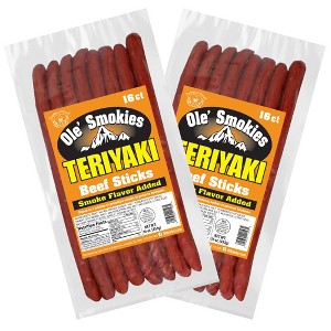 Buffalo Bills Teriyaki Ole' Smokies 16-ct Bulk 9-Inch Beef Sticks (two 1-lb bags) - 1 of 4
