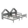 YOOCOZZ Twin Size Platform Bed with House-Shaped Headboard and Built-In Nightstand - 4 of 4