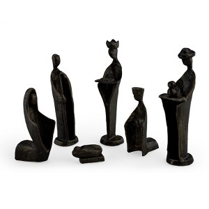 Danya B 6 pc. Iron Nativity Set, Family & Kings - 1 of 3