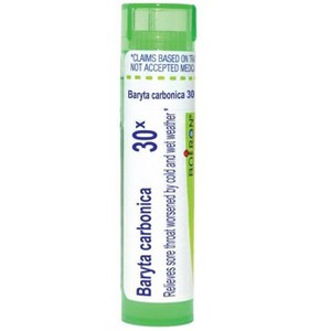 Baryta Carbonica 30X by Boiron Homeopathic Single Medicine For Cough, Cold & Flu  -  80 Pellet - 1 of 4