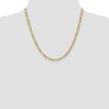 Black Bow Jewelry 4.75mm, 14k Yellow Gold, Hollow Figaro Chain Necklace - 2 of 4