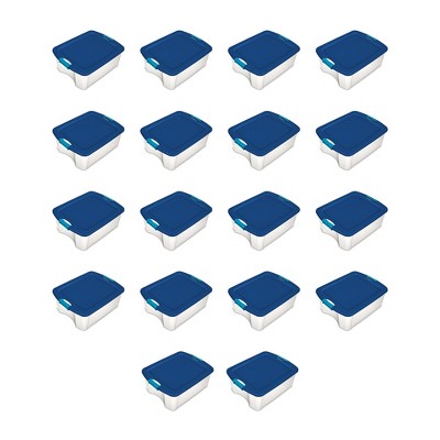 Sterilite Stackable Latch and Carry Plastic Storage Container