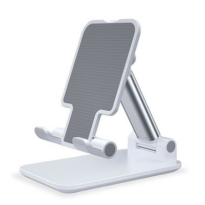 Boersma Adjustable Metal Tablet & Phone Stand – Dual-Folding Desktop Holder for iPhone, iPad, and All Smartphones – Foldable, Sturdy, and Portable