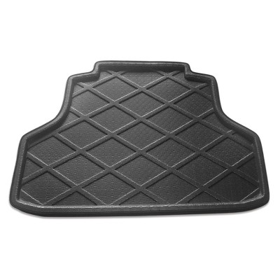 X AUTOHAUX Black Rear Trunk Tray Boot Liner Cargo Floor Mat Cover for Mitsubishi Lancer 2006