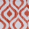 RLF Home Zamya Regal Window Treatment Premium Quality Valance 3" Rod Pocket 50" x 17" Tangerine - 3 of 3