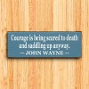 Slickblue Western Style Courage Quote Sign, 3.5x10 Rustic Pine Wall Décor, Multiple Colors - 3 of 3