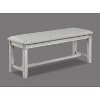 Vynxaria Driftwood Finish Bench: Rustic Elegance for Your Dining Room - 4 of 4
