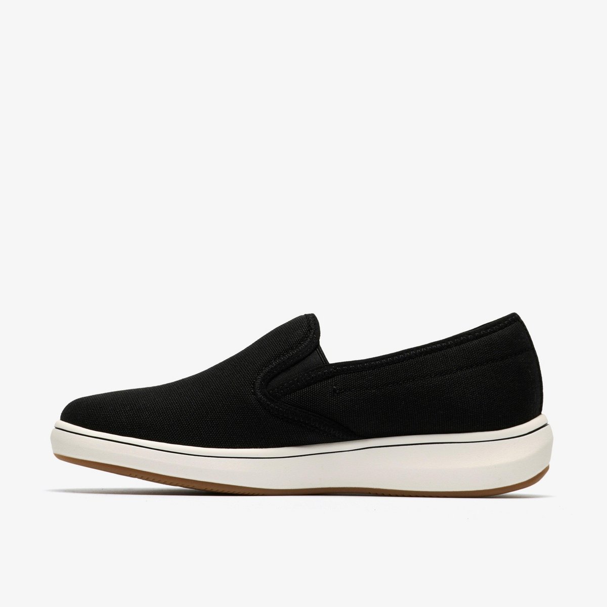 Обувь Clarks Cloudsteppers Womens Breeze Sky Zoe Black Canvas Shoes 11 Medium — фото 2