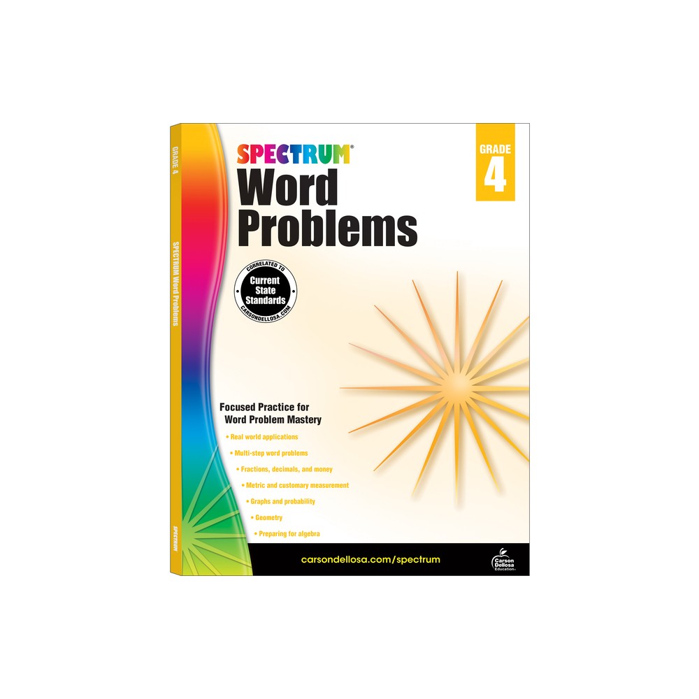 ISBN 9781624427305 product image for Word Problems, Grade 4 - (Spectrum) (Paperback) | upcitemdb.com