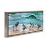 Stupell Industries Sandpipers Along Beach Shore Black Floater Framed Canvas Wall Art - 3 of 4