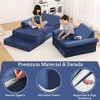 Kids Couch 13PCS Play couch,modular kids play couch for playroom, Playhouse Play Set for Toddlers Babies, Foam Modular Sectional Sofa - 4 of 4