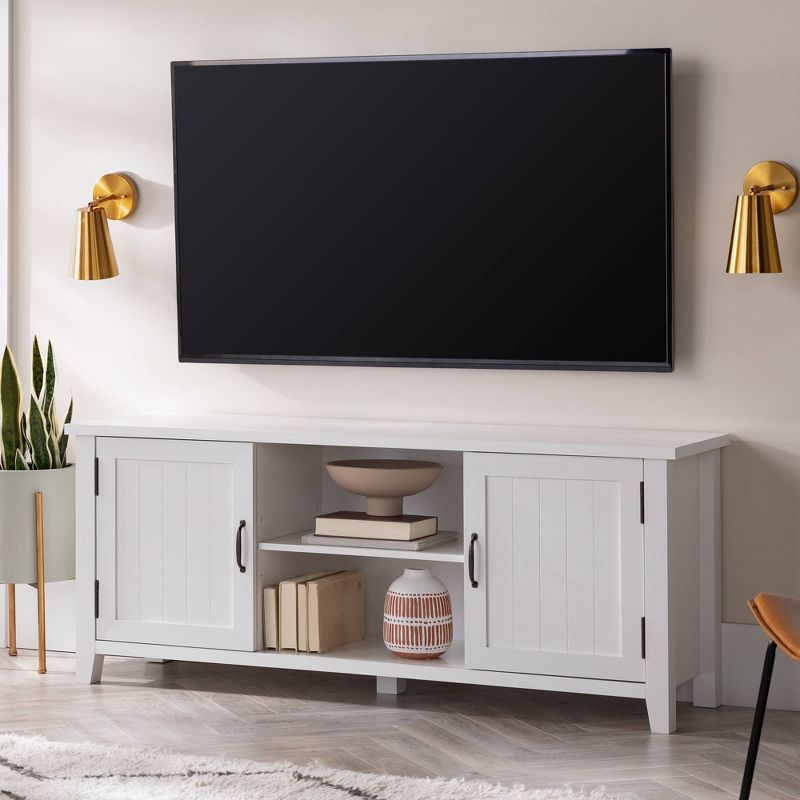 Modern Transitional TV Stand for TVs up to 65" - Saracina Home, 3 of 16