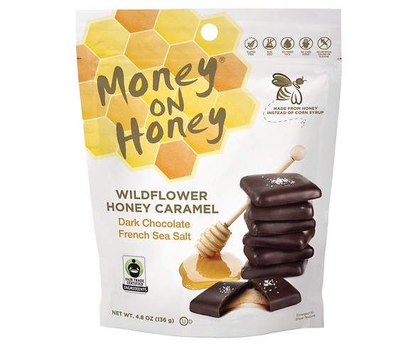 Money on Honey Dark Chocolate French Sea Salt - 4.8oz