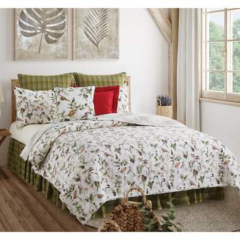 C&F Home Mira Songbird Cotton Quilt Set  - Reversible and Machine Washable