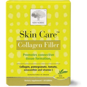 NEW NORDIC Skin Care - Collagen Filler Tablets ,Marine Collagen with Vitamin C Supplement for Healthy Looking, Smoother, Plump Skin - 60 Count - 1 of 4