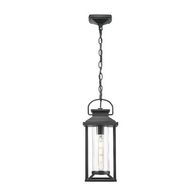 YUHAO Outdoor Gazebo and Porch Anti-Rust Waterproof Outdoor Ceiling Light Modern  Black(1 PACK)