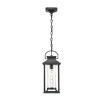 Maliang Outdoor Pendant Lights for Porch, Outdoor Ceiling Light with Ribbed Glass for House Patio, Anti-Rust Waterproof - 2 of 4