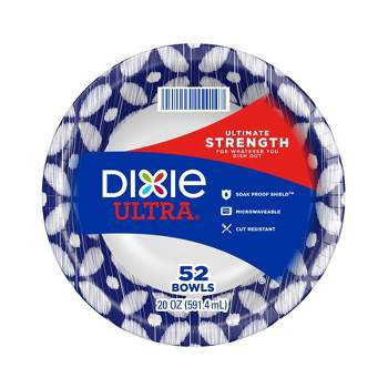 Dixie Ultra Dinner Paper Bowls - 52ct/20oz