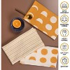 Folkulture Kitchen Towels Set of 3 (18" x 28") Modern Tea Towels or Dish Towels for Drying Dishes 100% Hand Towels for Christmas, Absorbent (Mustard) - 3 of 4