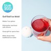 True Zoo Golf Ball Ice Mold, Dishwasher Safe Novelty Silicone 2 Inch Ice Sphere Maker for Sports Fans, Set of 1 - 2 of 4