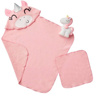Perfectly Cute Baby Doll Unicorn Bath Time 3pc Set