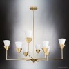Urban Ambiance Luxury Posh Indoor Chandelier,  14-3/8''H x 40"W x 40''D,  Soft Gold Finish, UHP5043 - 3 of 4