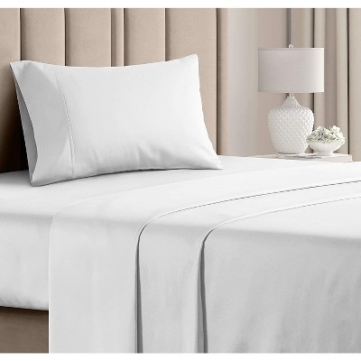 100% Cotton 400 Thread Count 4 Piece Sheet Set - Soft & Cozy Sateen Bed Sheets - CGK Linens