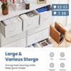 SKRAN 9-Drawer Dresser, Fabric Storage Tower For Bedroom, Tall Chest Organizer Unit With Fabric Bins, Steel Frame, Wood Top, Easy Pull Handle - 4 of 4