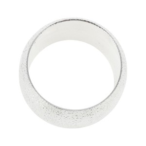 Unique Bargains Napkin Rings Textured Stainless Steel 1 Pc - 1 of 3
