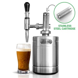 NutriChef 64 Oz. Nitro Cold Brew Coffee Maker - Stainless Steel Homebrew Coffee Keg System Kit - NCNTROCB10 - 1 of 1