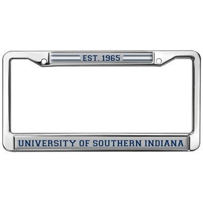 Southern Indiana School Logo Full Size Standard License Plate Metal Frame