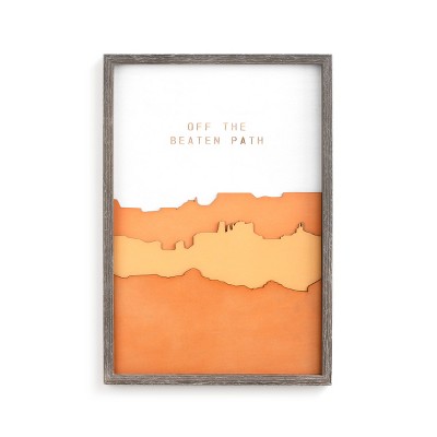 DEMDACO Off the Beaten Path Wall Art orange