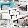 Mber 3-Pack TSA Approved Toiletry Bag, Clear Makeup Bag, Clear Travel Cosmetic Bags Pouches with Zipper, Black - 3 of 4