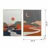 Gulches 26.5" x 38.5" Rectangular Tassel Print Wall Art, Home Decor for Living Room Bedroom Office Hallway - 2 of 4