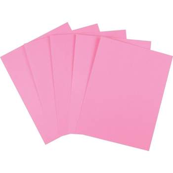 Staples Brights Multipurpose Paper 24 lbs. 8.5" x 11" Pink 500/Ream (20106) 16418