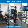 Mount-It! Electric Stand Up Desk Converter with Dual Monitor Arm, Motorized Standing Desk Riser with Monitor Mount for 2 Screens max 32", Large 47" - 3 of 4