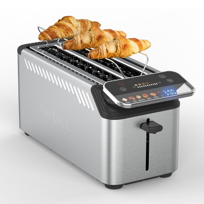 Whall New 4-slice toaster, Smarter Screen And Easier Operation, Full Stainless Steel,5 Basic Functions,Suitable For Different Bread Household Electric
